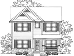 Traditional House Plan Front of Home - Farmcrest Traditional Home 051D-0609 - Search House Plans and More