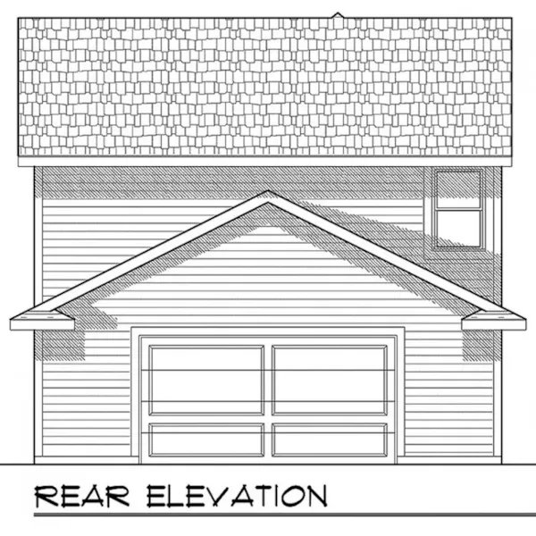 Traditional House Plan Rear Elevation - Farmcrest Traditional Home 051D-0609 - Search House Plans and More