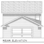 Traditional House Plan Rear Elevation - Farmcrest Traditional Home 051D-0609 - Search House Plans and More