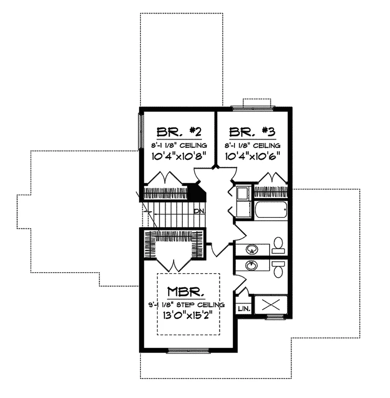 Contemporary House Plan Second Floor - Stanwood Contemporary Home 051D-0615 - Shop House Plans and More