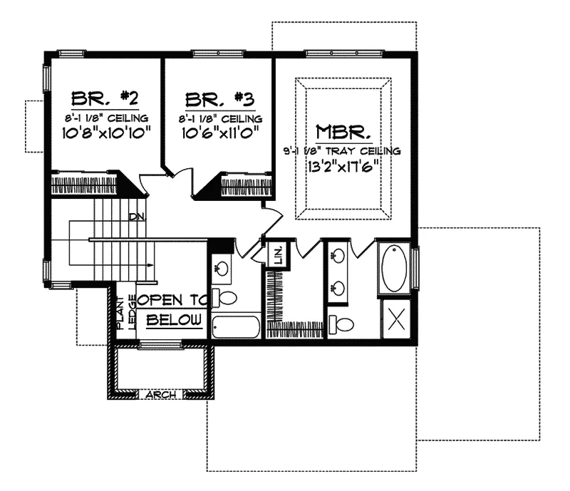 Contemporary House Plan Second Floor - Grantwood Place Modern Home 051D-0616 - Search House Plans and More
