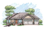 House Plan Front of Home 051D-0617