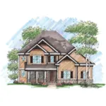 Traditional House Plan Front of Home - Griffith Traditional Home 051D-0632 - Search House Plans and More