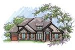 Ranch House Plan Front of Home - Kinderhook Craftsman Home 051D-0635 - Search House Plans and More