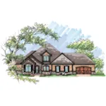 Traditional House Plan Front of Home - Hickory Hollow Traditional Home 051D-0639 - Search House Plans and More