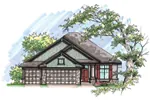 Traditional House Plan Front of Home - Belliveau Traditional Home 051D-0641 - Search House Plans and More