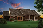 Traditional House Plan Rear Photo 01 - Montana Rustic Craftsman Home 051D-0657 - Shop House Plans and More