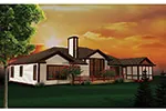 Ranch House Plan Rear Photo 01 - Branhill Craftsman Style Home 051D-0664 - Search House Plans and More