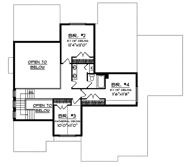 Arts & Crafts House Plan Second Floor - Wayfair Traditional Home 051D-0665 - Shop House Plans and More