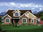 Arts & Crafts House Plan Front of Home - Wayfair Traditional Home 051D-0665 - Shop House Plans and More