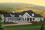 Arts & Crafts House Plan Front Image - Haddington Place Luxury Ranch Home 051D-0670 - Search House Plans and More