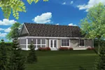 Traditional House Plan Color Image of House - Higgens Traditional Ranch Home 051D-0674 - Search House Plans and More