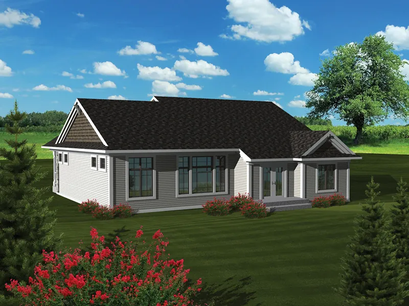 Country House Plan Color Image of House - Cadford Traditional Ranch Home 051D-0678 - Search House Plans and More