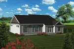 Shingle House Plan Color Image of House - Cadford Traditional Ranch Home 051D-0678 - Search House Plans and More