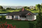 Shingle House Plan Color Image of House - Cambria Cove Ranch Home 051D-0681 - Search House Plans and More