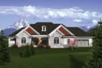 Craftsman House Plan Front of Home - Murdoch Traditional Ranch Home 051D-0683 - Shop House Plans and More