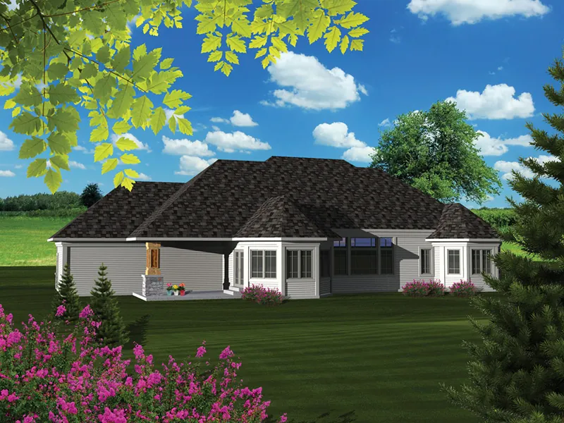 Craftsman House Plan Color Image of House - Murdoch Traditional Ranch Home 051D-0683 - Shop House Plans and More