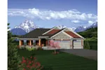 Shingle House Plan Front of Home - Dobford Craftsman Ranch Home 051D-0684 - Search House Plans and More