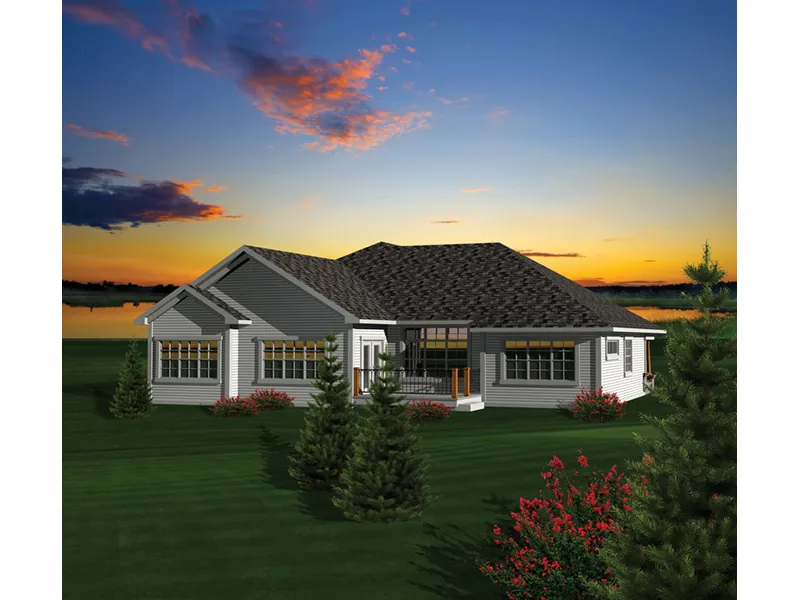 Ranch House Plan Color Image of House - Dobford Craftsman Ranch Home 051D-0684 - Search House Plans and More