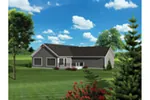 Ranch House Plan Color Image of House - Newton Bay Craftsman Home 051D-0691 - Shop House Plans and More