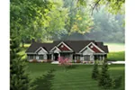 Ranch House Plan Front of Home - May Flower Country Ranch Home 051D-0702 - Shop House Plans and More