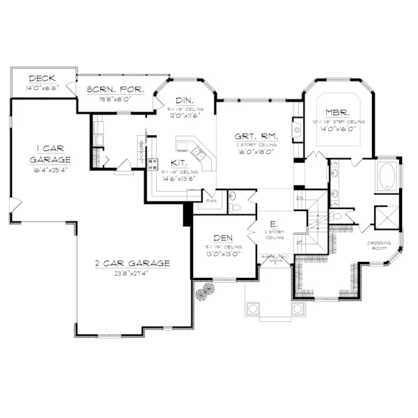 Traditional House Plan First Floor - Thedosia Luxury Home 051D-0705 - Shop House Plans and More