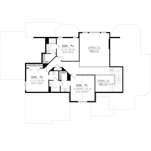 Traditional House Plan Second Floor - Thedosia Luxury Home 051D-0705 - Shop House Plans and More