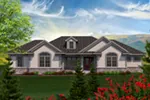 Ranch House Plan Front of Home - Breesway Traditional Home 051D-0718 - Search House Plans and More
