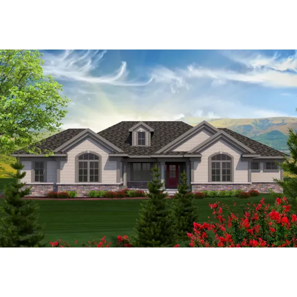 Country House Plan Front of Home - Breesway Traditional Home 051D-0718 - Search House Plans and More