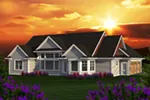Traditional House Plan Color Image of House - Westknoll Cove Ranch Home 051D-0720 - Shop House Plans and More