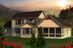 Country House Plan Color Image of House - Drenpointe Craftsman Home 051D-0721 - Search House Plans and More