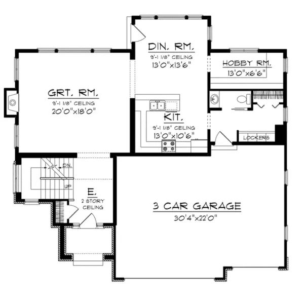 European House Plan First Floor - Espire Neoclassical Home 051D-0723 - Search House Plans and More