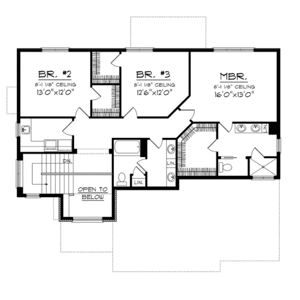 European House Plan Second Floor - Espire Neoclassical Home 051D-0723 - Search House Plans and More