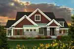 Craftsman House Plan Front of Home - Altmore Craftsman Home 051D-0724 - Search House Plans and More