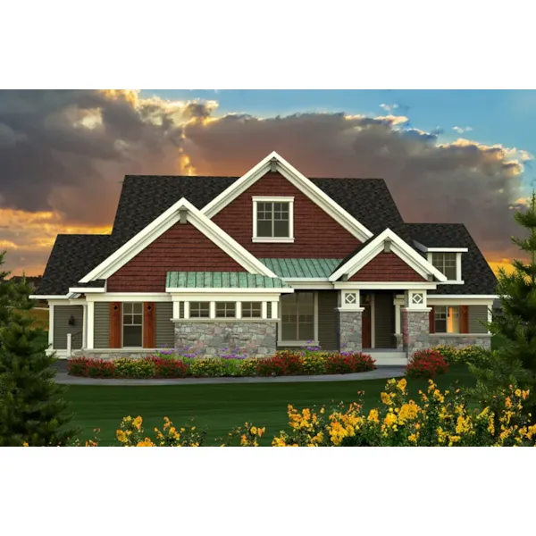 Country House Plan Front of Home - Altmore Craftsman Home 051D-0724 - Search House Plans and More