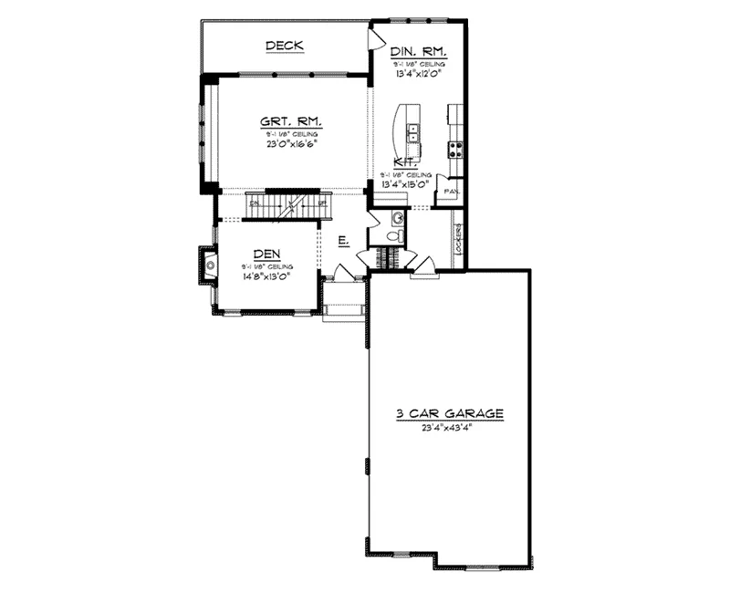 Country French House Plan First Floor - Buette Rustic Two-Story Home 051D-0726 - Search House Plans and More