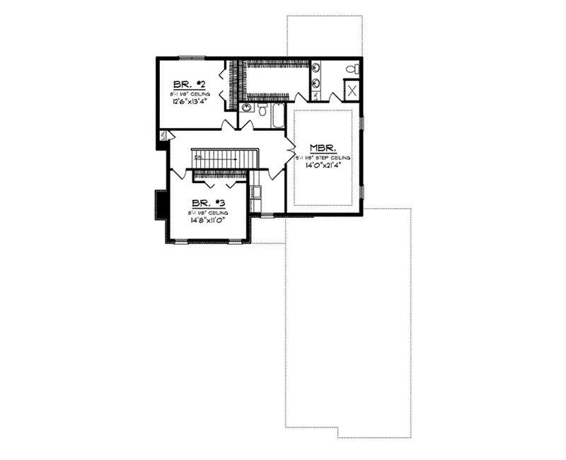 Country French House Plan Second Floor - Buette Rustic Two-Story Home 051D-0726 - Search House Plans and More