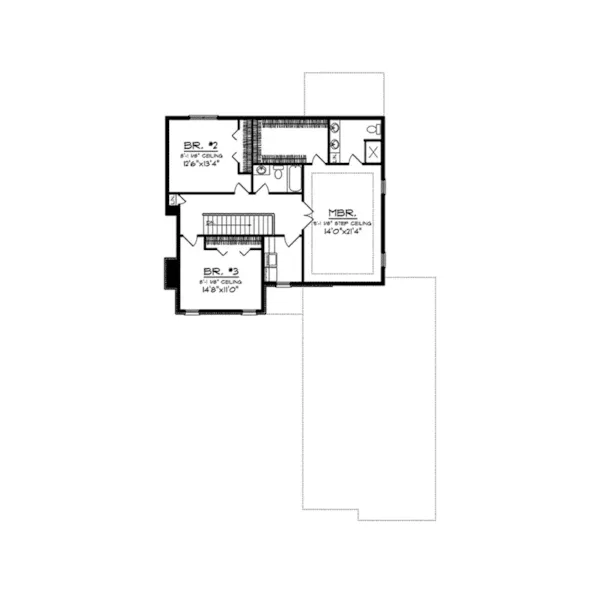 Country French House Plan Second Floor - Buette Rustic Two-Story Home 051D-0726 - Search House Plans and More