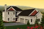 European House Plan Front of Home - Buette Rustic Two-Story Home 051D-0726 - Search House Plans and More