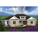 European House Plan Front of Home - Brenton Craftsman Ranch Home 051D-0727 - Search House Plans and More