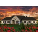 Ranch House Plan Front of Home - Adonia Place Luxury Ranch Home 051D-0729 - Search House Plans and More