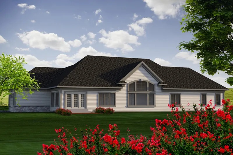 Traditional House Plan Color Image of House - Adonia Place Luxury Ranch Home 051D-0729 - Search House Plans and More