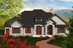 Italian House Plan Front of Home - Rue Abel European Home 051D-0731 - Shop House Plans and More