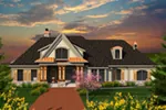 Rustic House Plan Front of Home - Aviana Place European Home 051D-0732 - Search House Plans and More