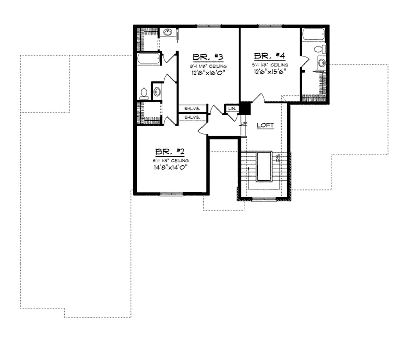 European House Plan Second Floor - Cassini Luxury Two-Story Home 051D-0734 - Search House Plans and More