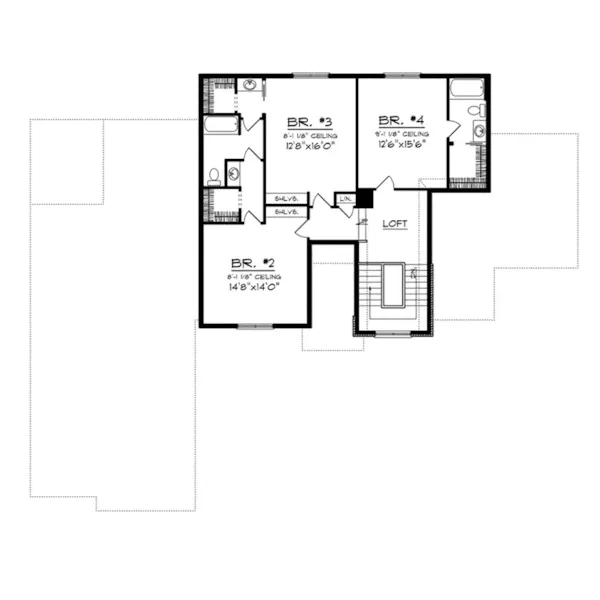 European House Plan Second Floor - Cassini Luxury Two-Story Home 051D-0734 - Search House Plans and More