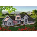 European House Plan Front of Home - Cassini Luxury Two-Story Home 051D-0734 - Search House Plans and More