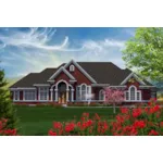 Country French House Plan Front of Home - Balley Pointe Luxury Home 051D-0735 - Search House Plans and More