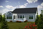 Craftsman House Plan Rear Photo 01 - Wilson Farm Craftsman Home 051D-0736 - Shop House Plans and More