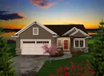 Arts & Crafts House Plan Front of House 051D-0737